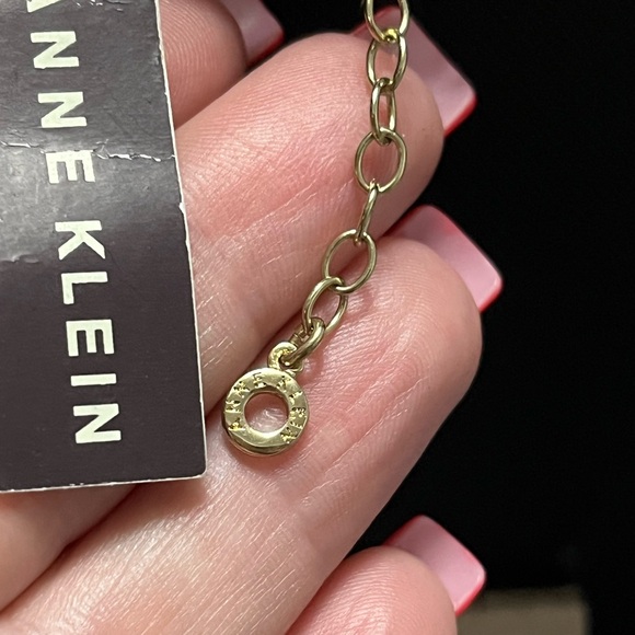 Anne Klein Orange Multi-Strand Necklace with Gold Chains - Picture 3 of 3